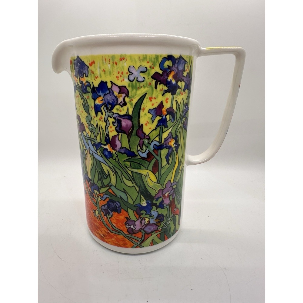 Vincent Van Gogh D Burrows Iris Chaleur Master Impressionists Ceramic Pitcher